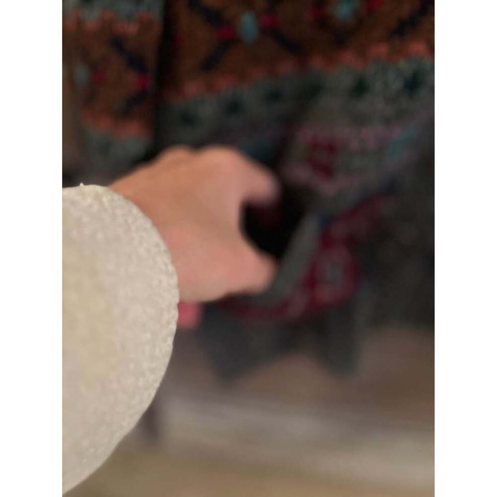 Vintage 90s Ralph Lauren Hand Knit Fair Isle Cardigan Wool Cashmere Rare Archive - Picture 6 of 10